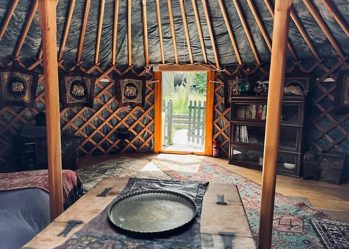 Yurt Within Grounds Of 17Th Century Country Inn